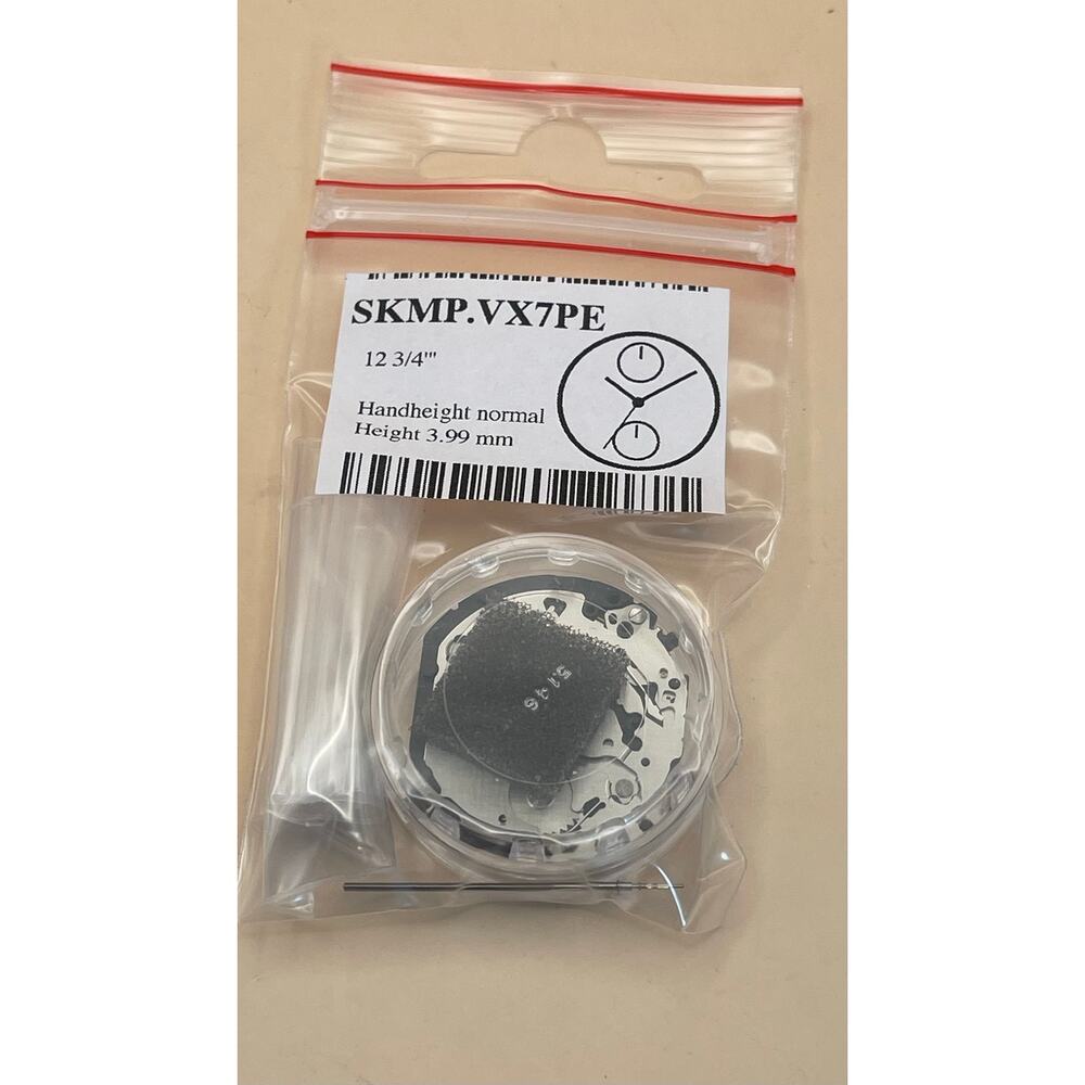 Seiko Epson VX7PE Quartz Watch Movement 2 Eyes 12 3/4 New